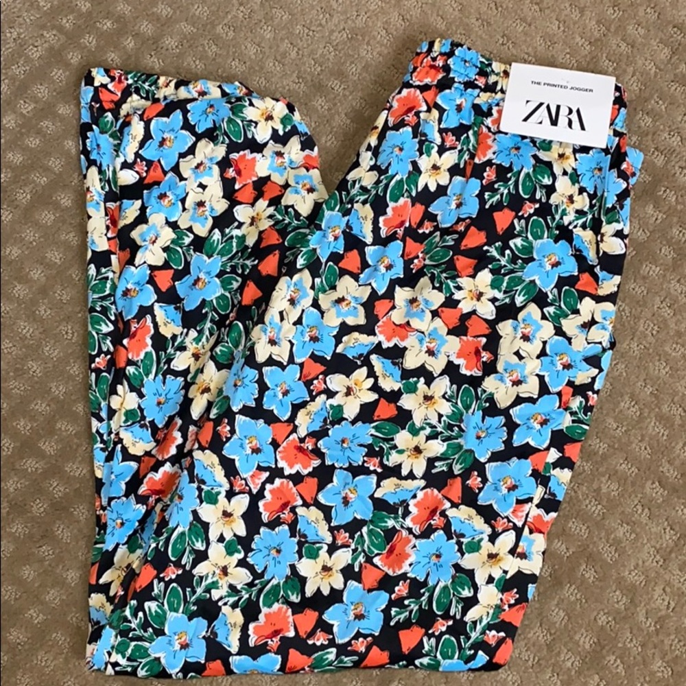 Zara Floral Joggers